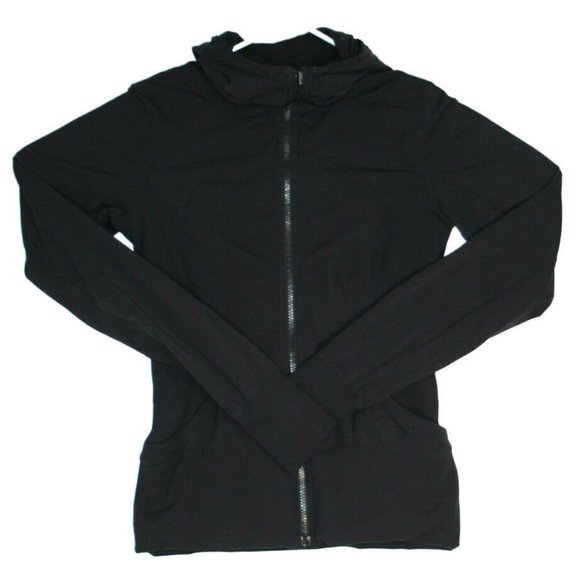 lululemon athletica Jackets & Blazers - Lululemon Womens In Flux Full Zip Black Jacket 8